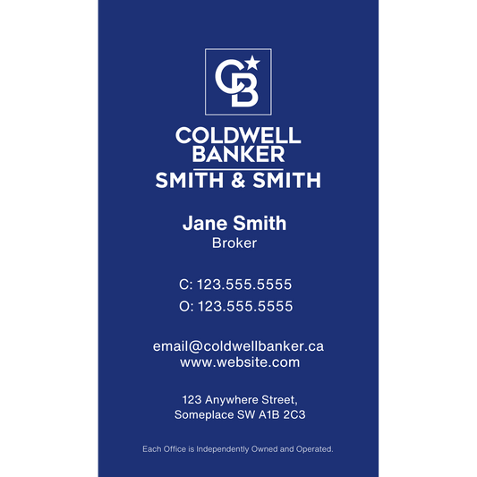 CB-BC-107 Business Card, Single Sided