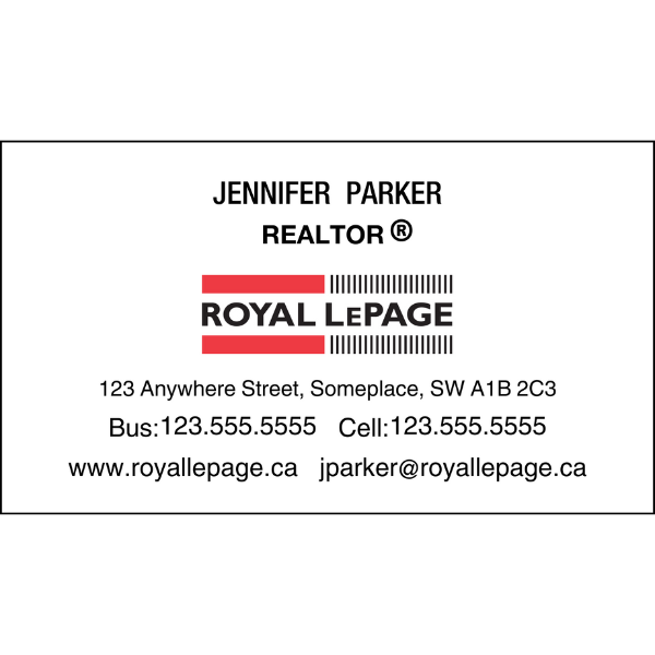 RLP-BC-101 Business Card, Single Sided