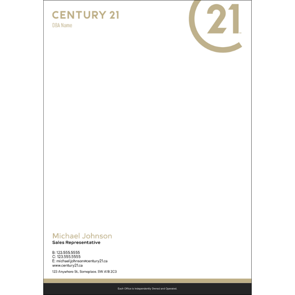 C21-LH-103 Letterhead