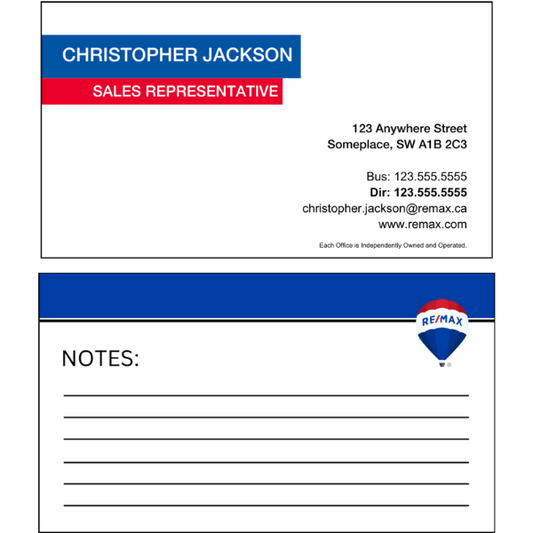 RMX-BC-104BI Business Card, Two Sided