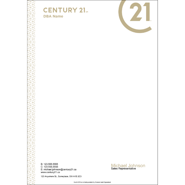C21-LH-105 Letterhead