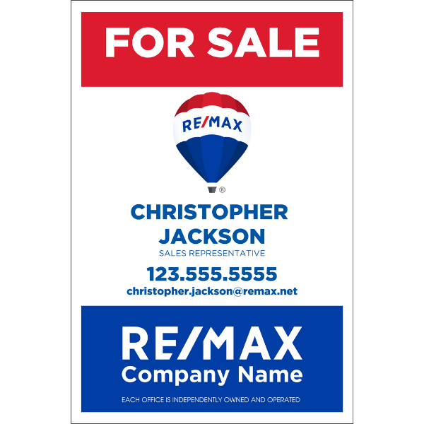 RMX-SGN-102 Coroplast Sign, Double Sided