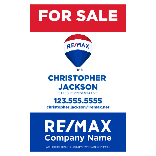 RMX-SGN-102 Coroplast Sign, Double Sided