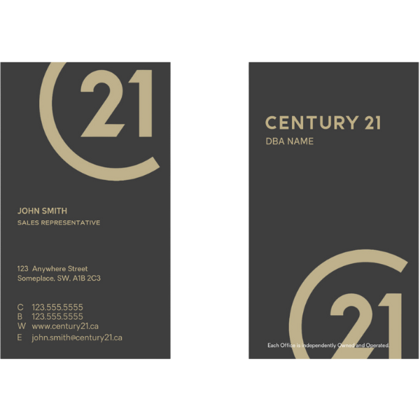 C21-BC-104 Business Card, Two Sided
