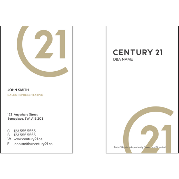 C21-BC-103 Business Card, Two Sided