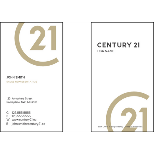 C21-BC-103 Business Card, Two Sided