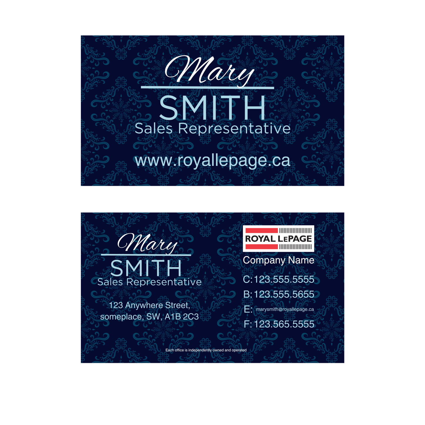 RLP-BC-110 Business Card, Two Sided