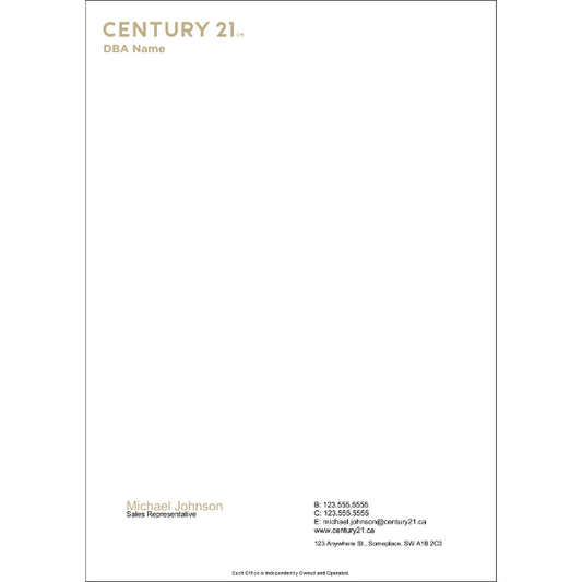 C21-LH-101 Letterhead