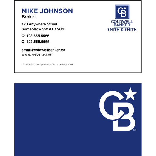 CB-BC-102 Business Card, Two Sided