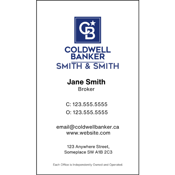 CB-BC-105 Business Card, Single Sided