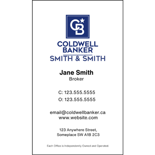 CB-BC-105 Business Card, Single Sided